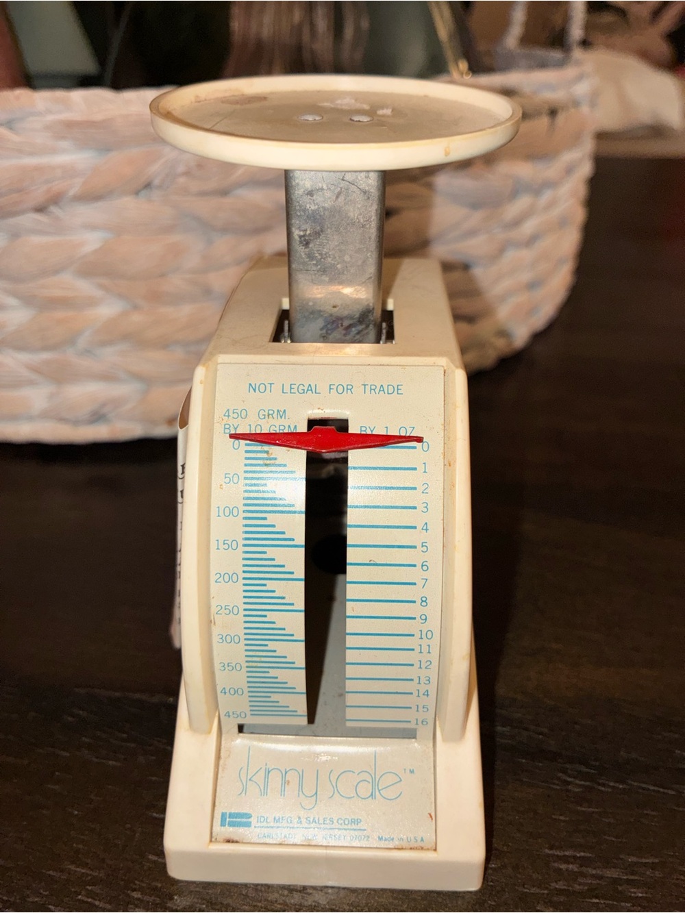 Vintage Weight Watcher Skinny Scale Manual Kitchen Scale